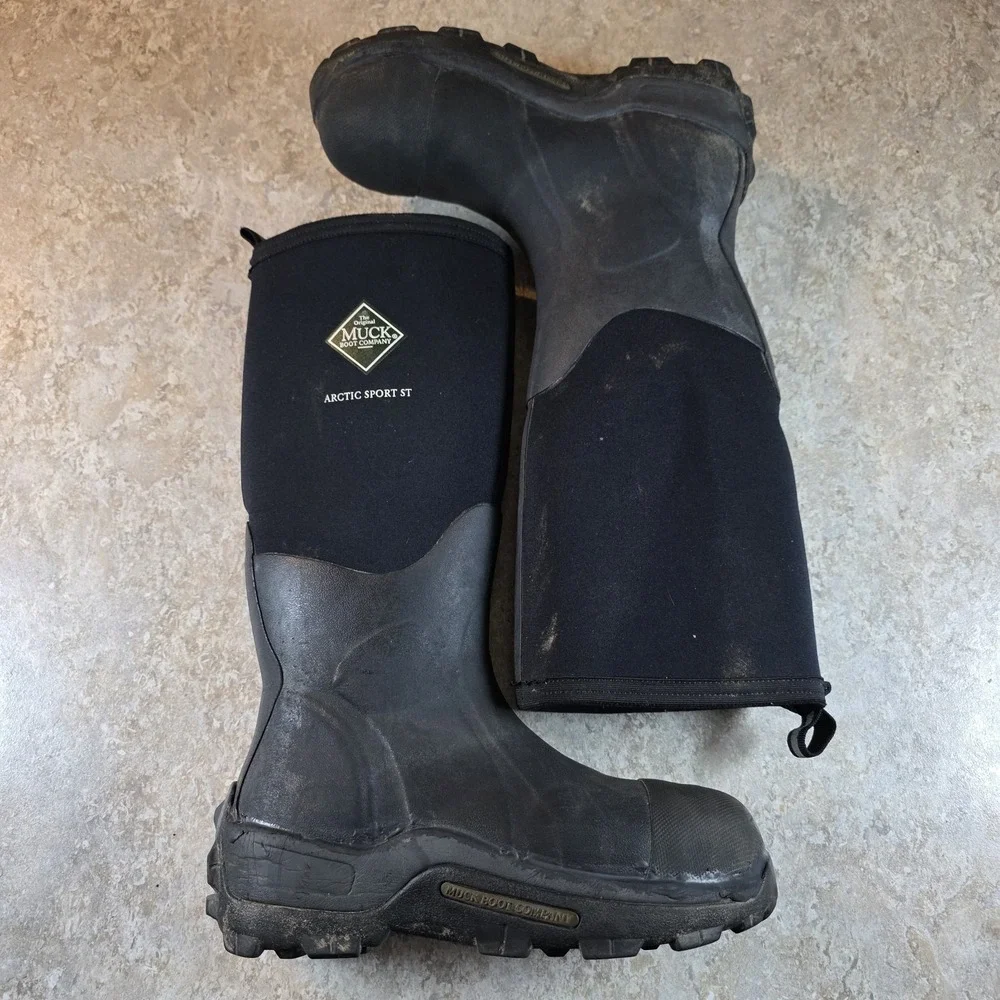 Muck Arctic Sport Steel Toe Boot Tall Waterproof Womens 8 / Mens 7 *Barely Worn.